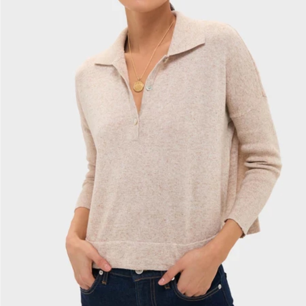 Tuckernuck Women's Cream V-Neck Sweater